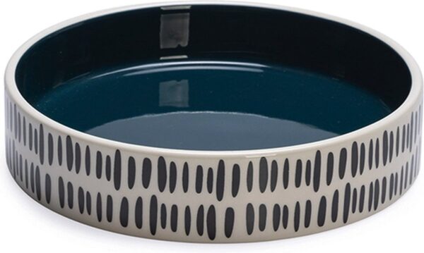 Sööginõu Jade kassile must/valge 350ml Ø16,5x h4cm