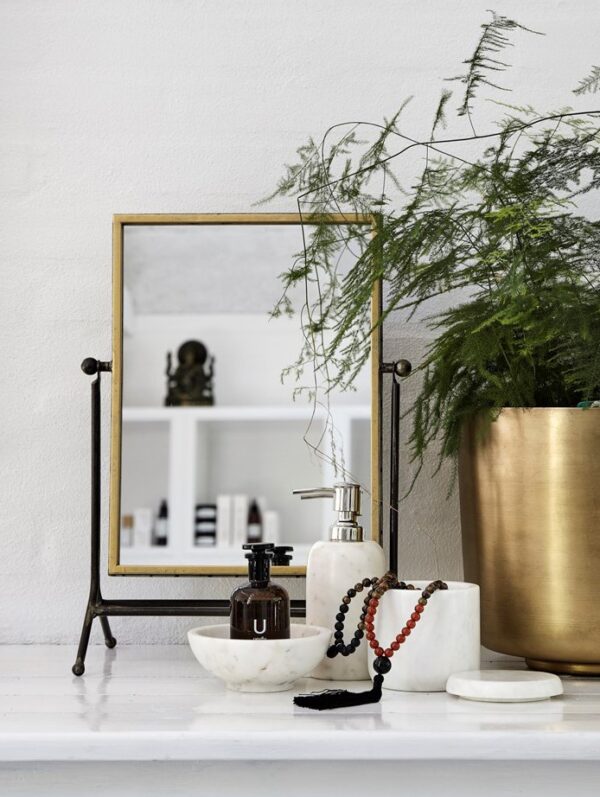 Hoiukarp valge marmor Ø10x h10cm