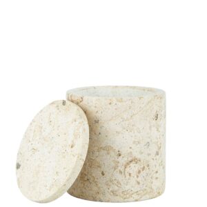 Lõhnaküünal Lush Magnolia beež marmor 8cm