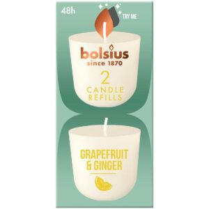 Bolsius CleanLight täidisküünal greip & ingver 24h