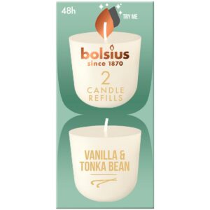 Bolsius CleanLight täidisküünal vanilje & tonka uba 24h