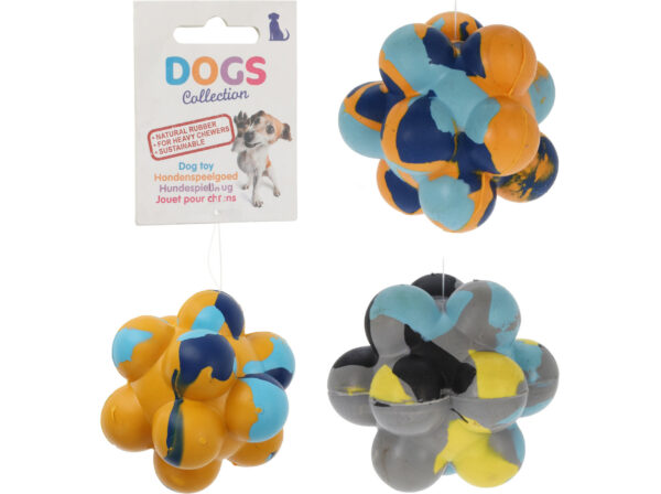 Mänguasi koerale erikujuline pall d7cm mix