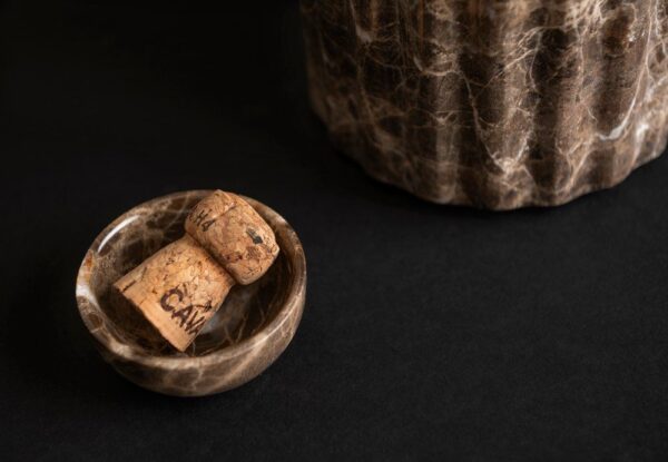 Maku kauss pruun marmor Ø7x h3cm