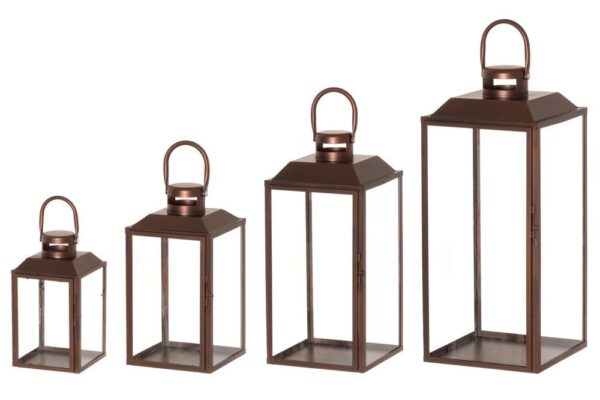 Latern Aamu pruun 16,5x17,5x h33cm