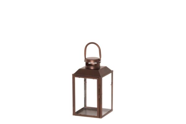 Latern Aamu pruun 13x14x h24cm