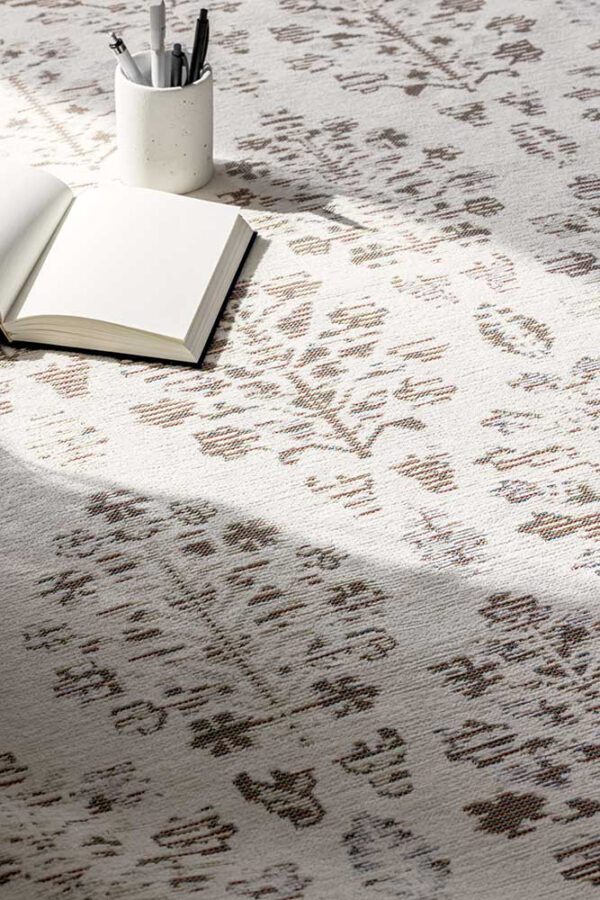 Kahepoolne vaip Narma Reigi valge 140x200cm