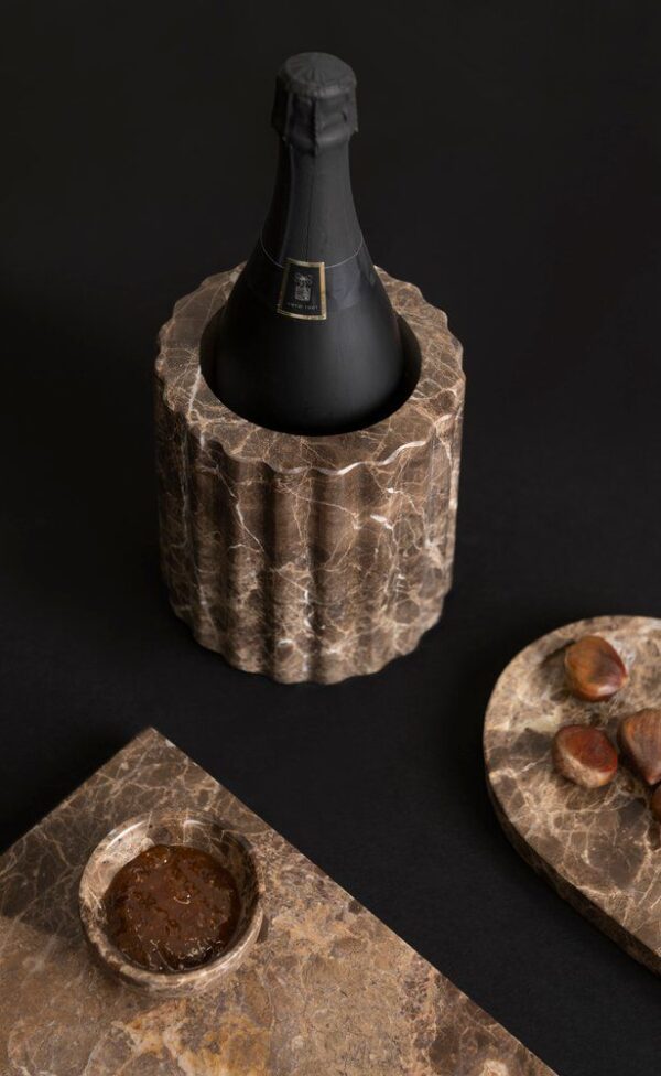 Maku kauss pruun marmor Ø7x h3cm