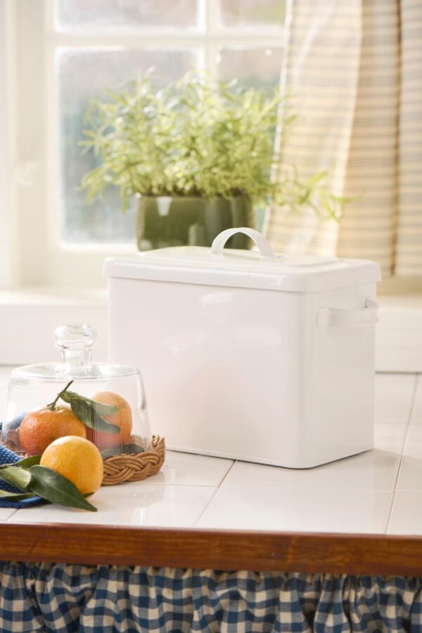 Säilituskarp kaanega valge 5L