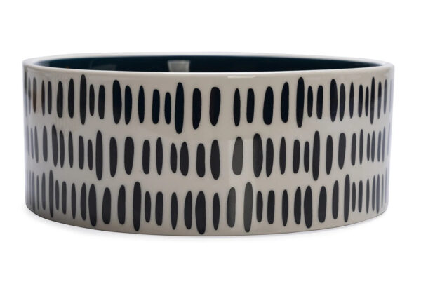 Sööginõu Jade koerale must/valge 1150ml Ø18x h7cm