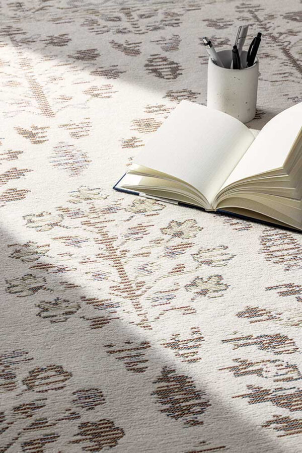 Kahepoolne vaip Narma Reigi valge 140x200cm