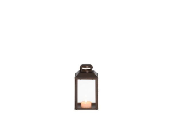 Latern Aamu pruun 13x14x h24cm