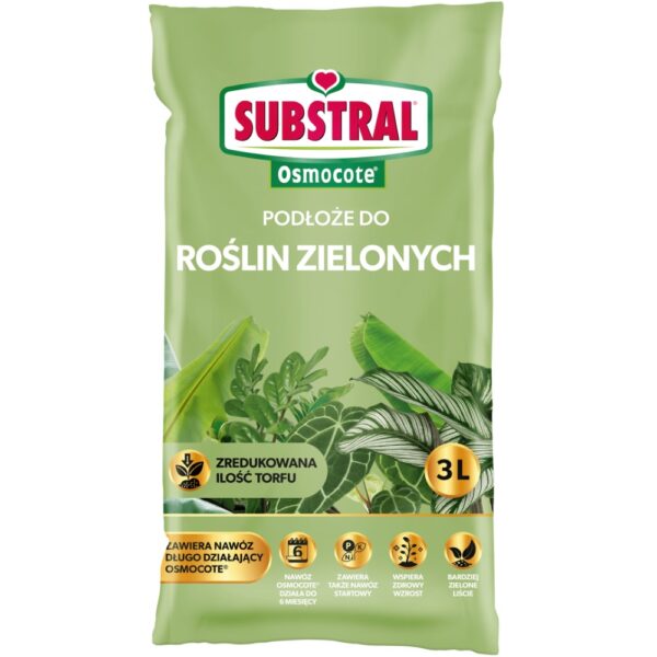 Substral Lehtdekoratiivsete taimede muld+Osmocote 3L