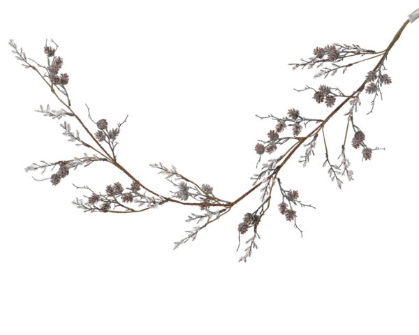 Vanik lumiste okste ja käbidega 120cm