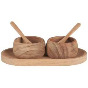 Alus kahe kausi ja lusikaga akaatsiapuu