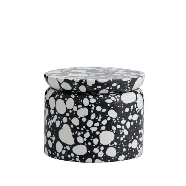 Hoiukarp Mules must marmor Ø12x h10cm