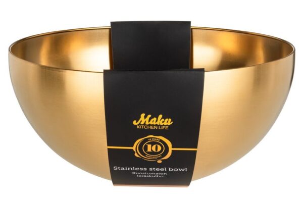 Kauss kuldne Ø28x h13cm