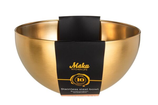 Kauss kuldne Ø24x h12cm