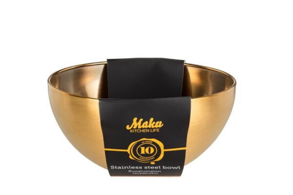 Kauss kuldne Ø19x h10cm