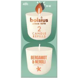 Bolsius CleanLight täidisküünal bergamot & neroli 24h