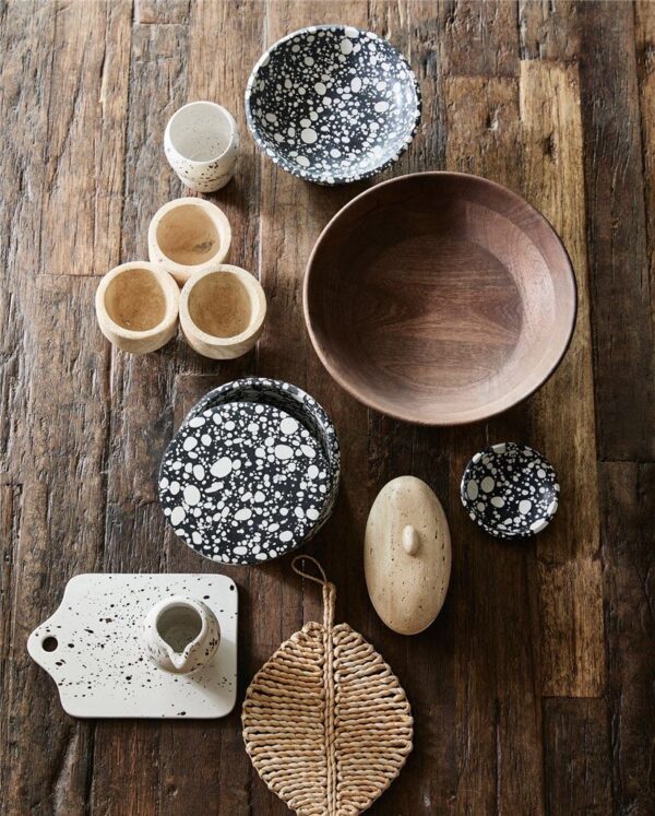 Hoiukarp Mules must marmor Ø18x h13cm