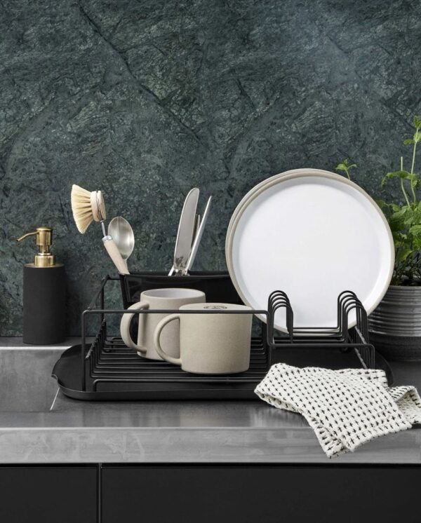 Nõudekuivatusrest must 32x42x h12cm