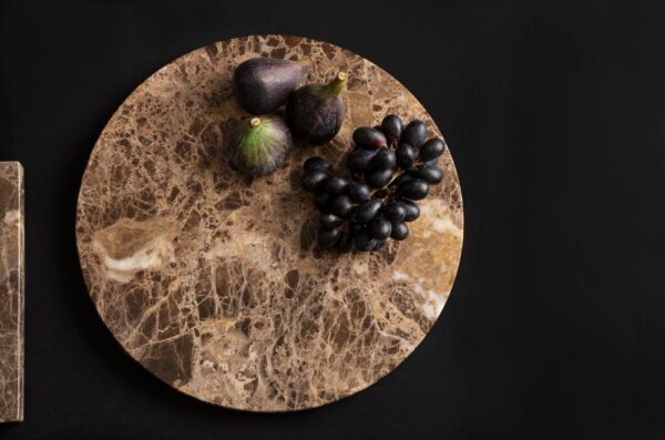 Maku serveerimisalus pruun marmor Ø30cm