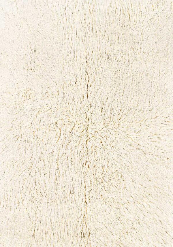 Käsikootud vaip Narma Flokati valge 60x120cm