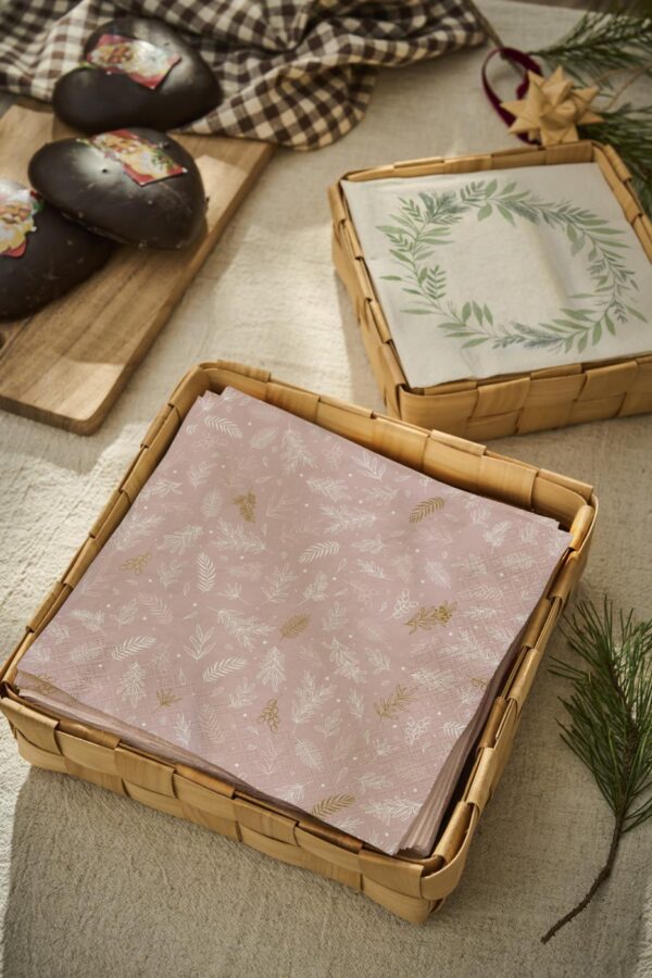 Laastukorv pruun 18x18x h6cm