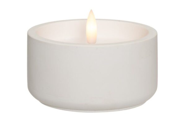 LED teeküünal sile soe valge Ø10x h5,5cm