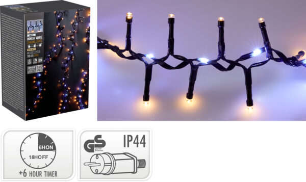 Valguskett langev vesi soe ja külm valge 10m 710LED IP44