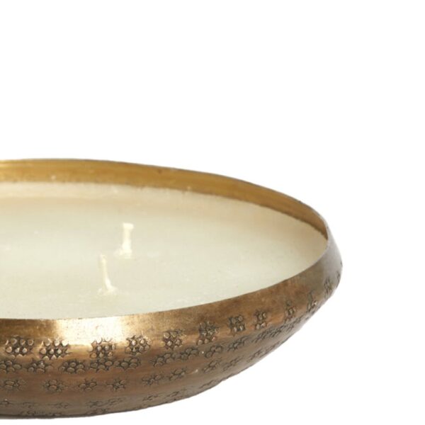 Küünal Abba kausis, kuldne Ø15x h4cm