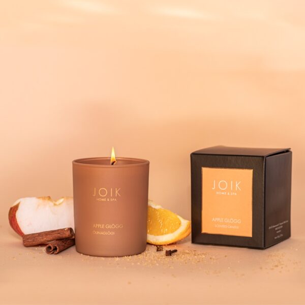 JOIK Home & Spa lõhnaküünal Õunaglögi kinkekarbis 150g