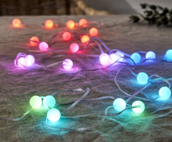 Valguskett Smart nööbid värviline 10m 66LED IP44