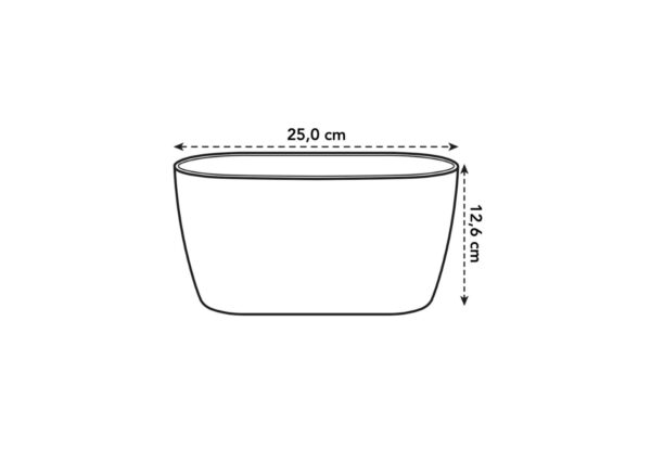 Orhideepott Brussels Duo 25x13x h12cm lilla