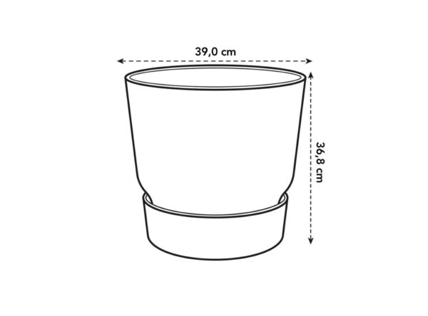 Lillepott Greenville Ø39x h37cm liivahall