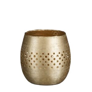 Küünlahoidja Kyan kuldne Ø13x h12,5cm