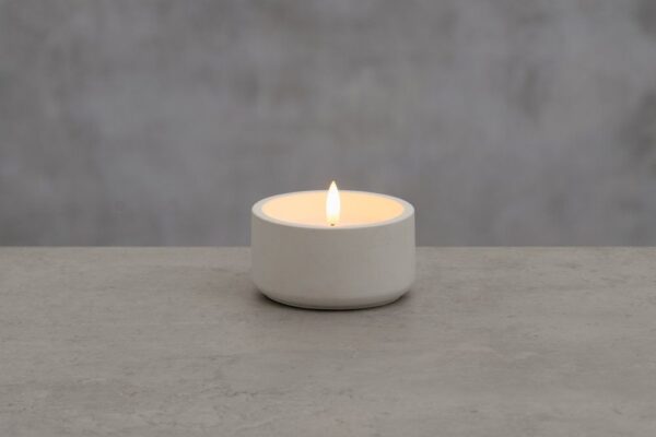 LED teeküünal sile soe valge Ø10x h5,5cm