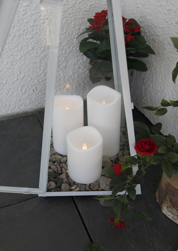 LED küünalde komplekt Paul valge 3tk/pk IP44