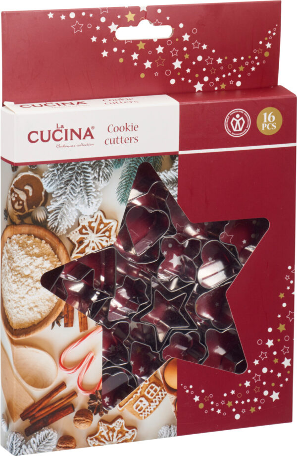 Piparkoogivormide komplekt 16tk/pk