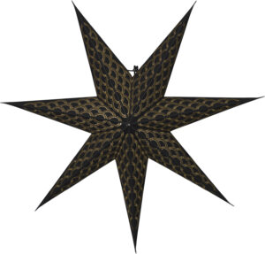 Täht paberist Brodie must 60x15x h60cm