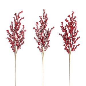 Kunstoks punased marjad 92cm erinevad 1tk