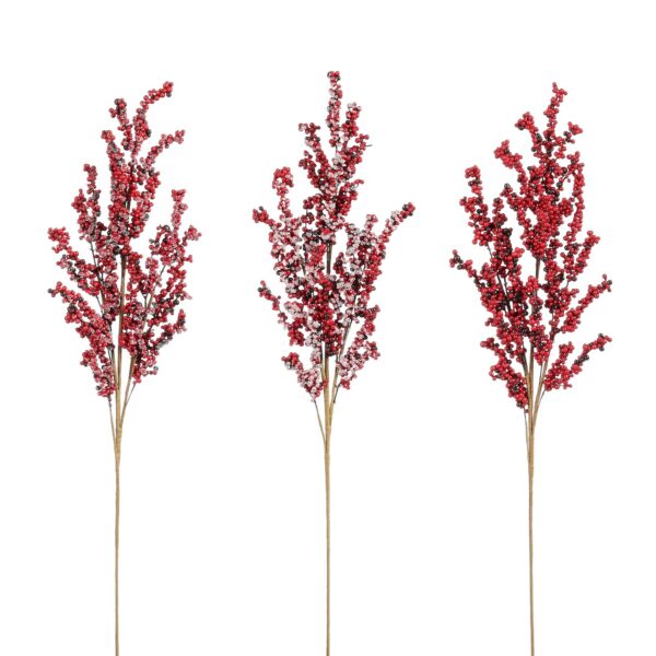 Kunstoks punased marjad 92cm erinevad 1tk