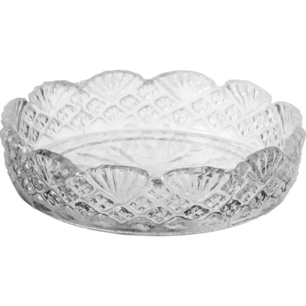 Küünlaalus klaasist Ø10,4x h2,5cm