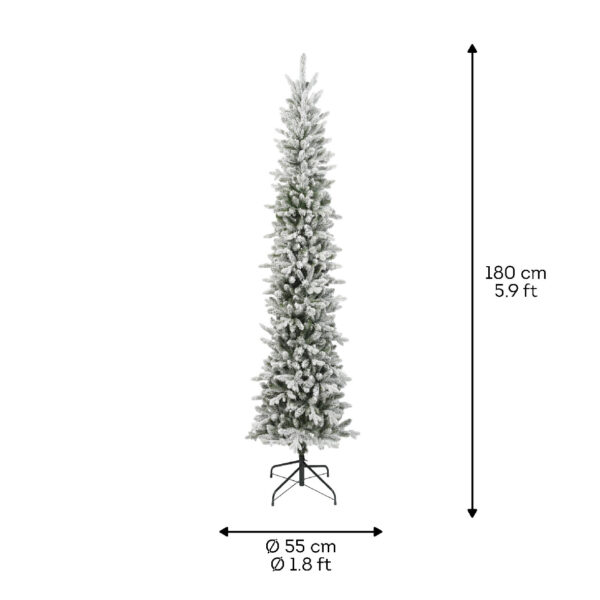 Kunstkuusk Slim lumine 180cm