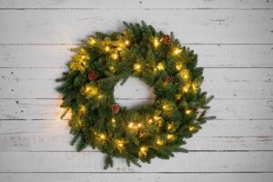 Kunstpärg led tuledega Ø60cm 35LED IP44