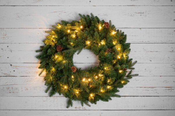 Kunstpärg led tuledega Ø60cm 35LED IP44