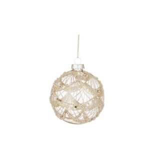 Klaaskuul pärlid pitsid kuldne Ø8cm