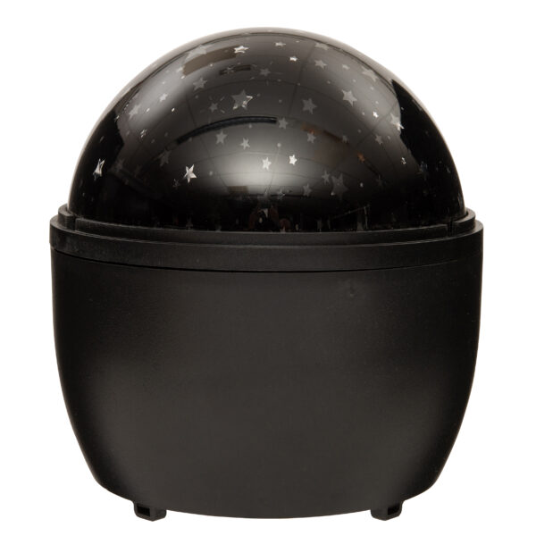 Valgusprojektor Kuu ja tähed soe valge 11,5x13cm patareidega