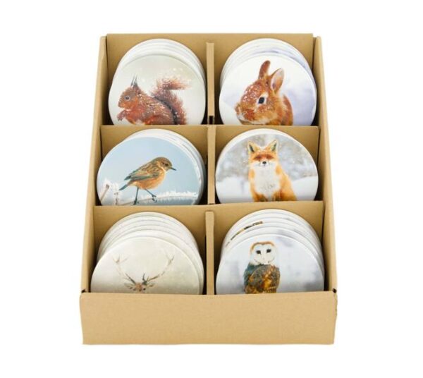 Tassialus keraamilised Ø10,3x h0,7cm erinevad loomad 1tk