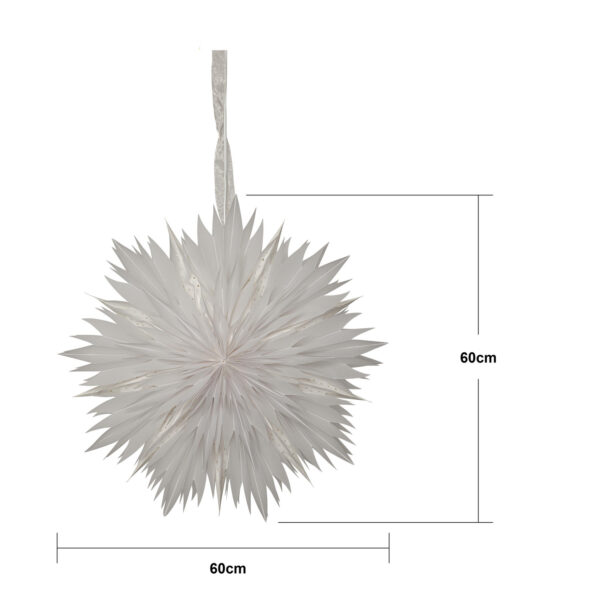 Täht paberist Dis valge 60x18x h60cm